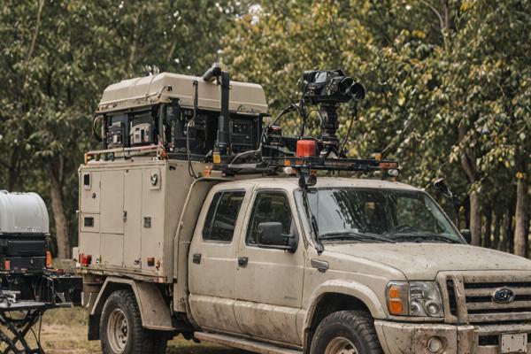 Service vehicle with professional equipment installation