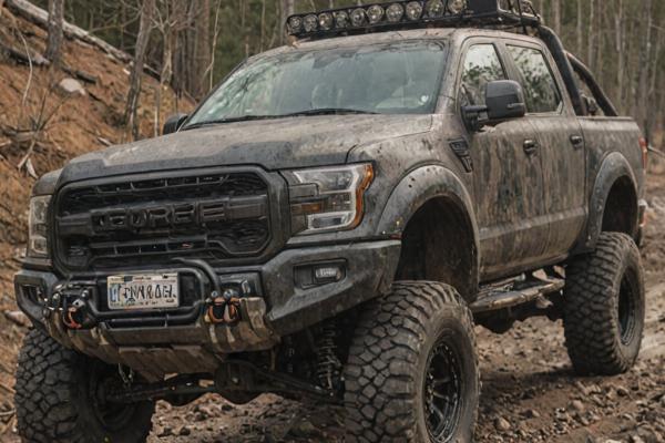 Truck performance upgrade with lifted suspension